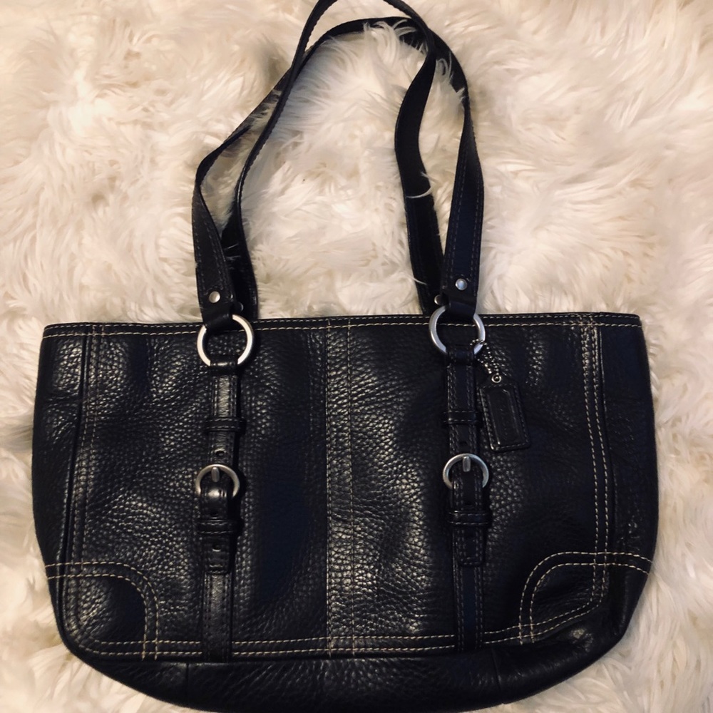 Coach Black Leather Bag